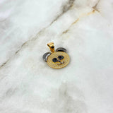 Dije Panda 3.75gr / 2.5cm / Circones Blancos Negros Oro Amarillo ©