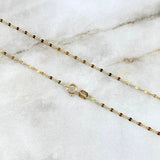 Cadena Flor Espejo 1.15gr / 50cm / 1mm Oro Amarillo +3 ©