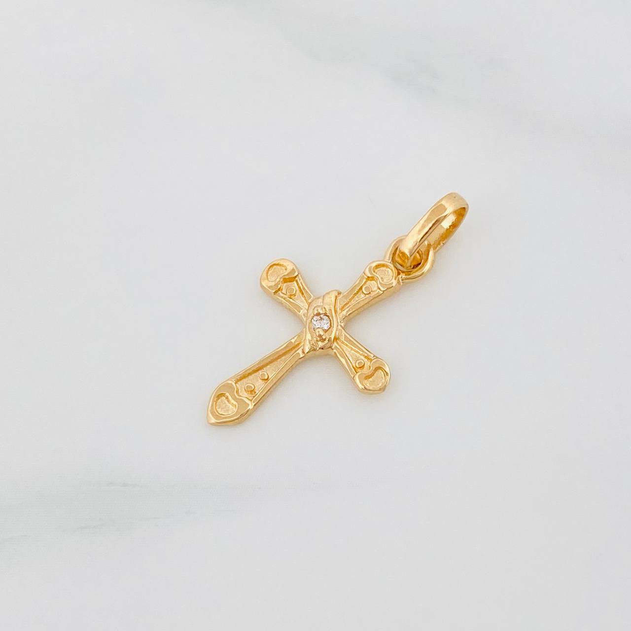 Dije Cruz 0.85 g / 2.2 cm Oro Amarillo 18K