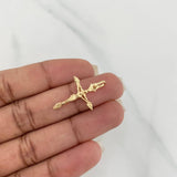Dije Cruz Cristo 1.45 g / 2.6 cm Oro Amarillo 18K