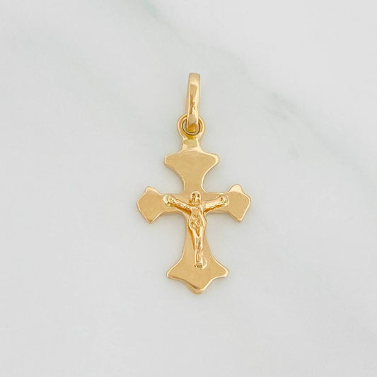 Dije Cruz Cristo 1.3 g / 2.3 cm Oro Amarillo 18K