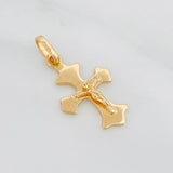 Dije Cruz Cristo 1.3 g / 2.3 cm Oro Amarillo 18K