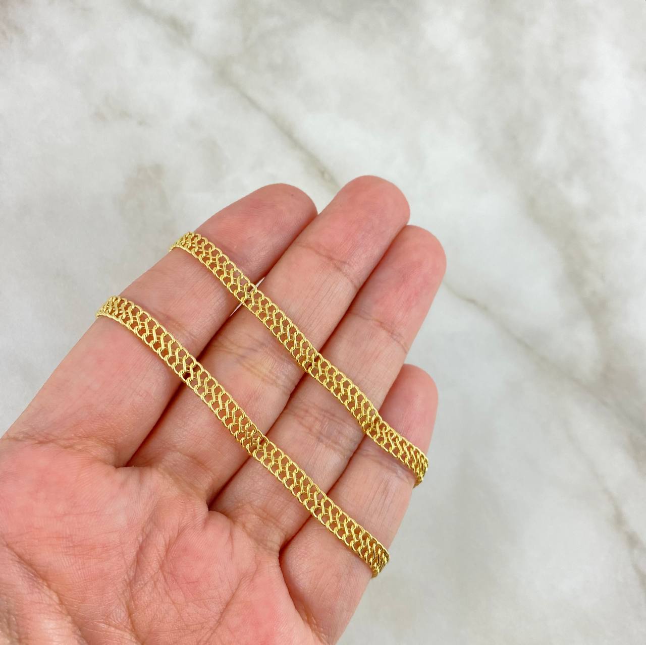 Cadena Sedusa 5.4gr / 50cm / 4.3mm Oro Amarillo +3 *