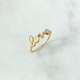 Anillo Love 0.95gr / T7 3/4 / Liso Oro Amarillo 18K