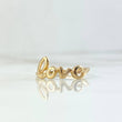 Anillo Love 0.95gr / T7 3/4 / Liso Oro Amarillo 18K