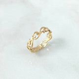 Anillo Olas Filigrana 1.6gr / T5 1/4 / Oro Amarillo ©