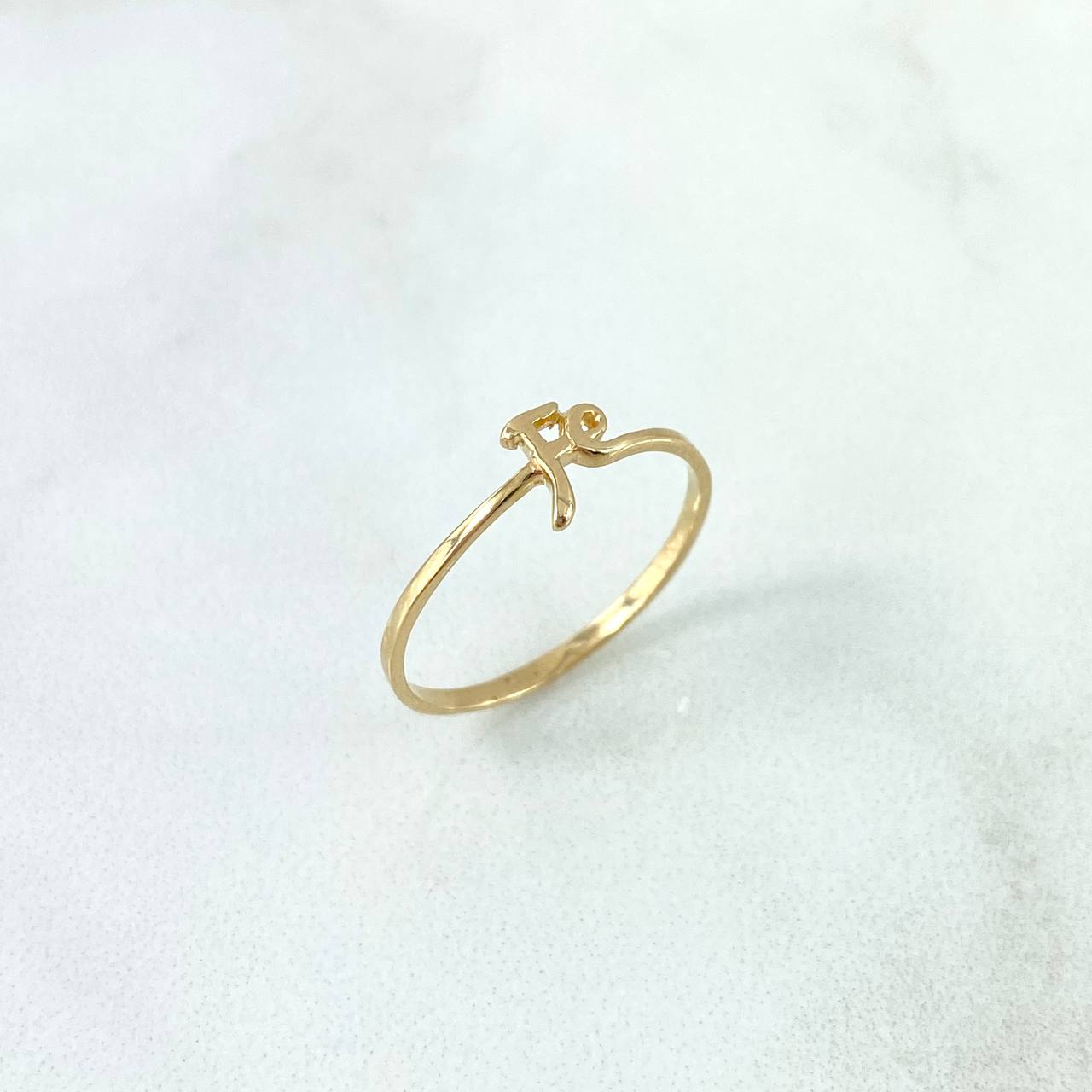 Anillo Fe 0.9gr / T6 3/4 / Oro Amarillo ©