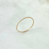Anillo Rayado 0.4gr / T6 3/4 / Oro Amarillo *