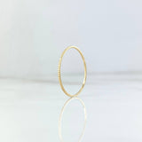 Anillo Aro Rayado 0.4gr / T8 / Oro Amarillo ©