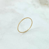 Anillo Aro Rayado 0.4gr / T8 / Oro Amarillo ©