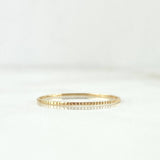 Anillo Aro Rayado 0.4gr / T8 / Oro Amarillo ©
