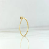 Anillo Clavo 0.9gr / T8 3/4 / Oro Amarillo *