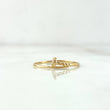 Anillo Clavo 0.9gr / T8 3/4 / Oro Amarillo *