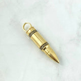 Dije Bala 19gr / 5.7cm / Circones Negros Oro Amarillo *