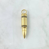 Dije Bala 19gr / 5.7cm / Circones Negros Oro Amarillo *