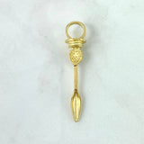 Dije Bala 19gr / 5.7cm / Circones Negros Oro Amarillo *