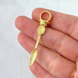 Dije Bala 19gr / 5.7cm / Circones Negros Oro Amarillo *