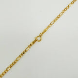 Cadena Figaro 2.7gr / 50cm / 2.2mm Oro Amarillo +1 18K %