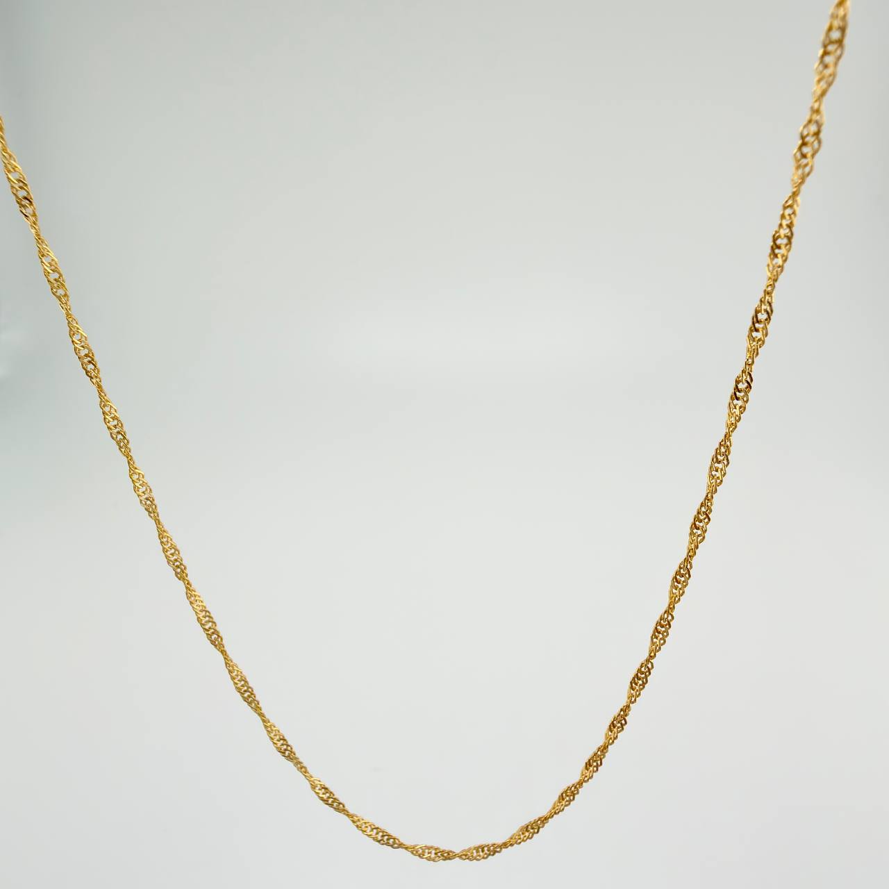 Cadena Singapur 1gr / 50cm / 1mm Oro Amarillo +3 18K ©