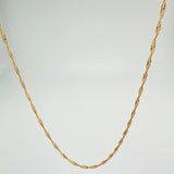 Cadena Singapur 1gr / 50cm / 1mm Oro Amarillo +3 18K ©