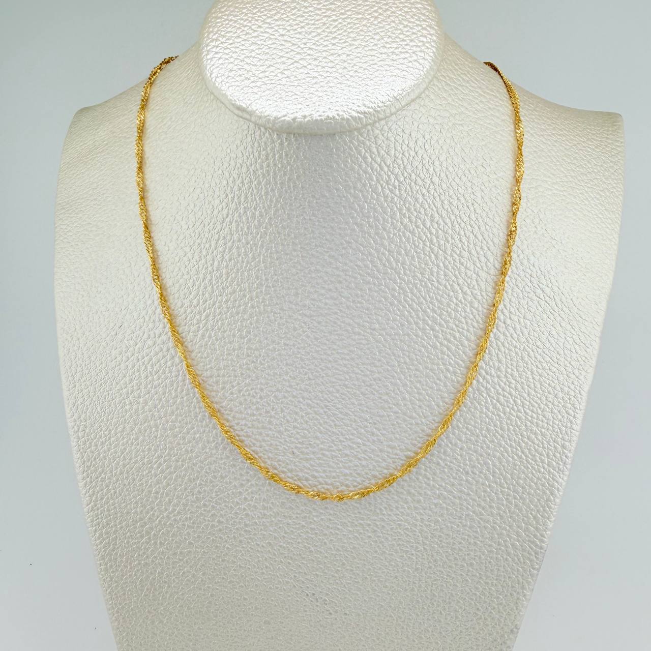 Cadena Singapur 1gr / 50cm / 1mm Oro Amarillo +3 18K ©