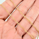 Cadena Singapur 1gr / 50cm / 1mm Oro Amarillo +3 18K ©