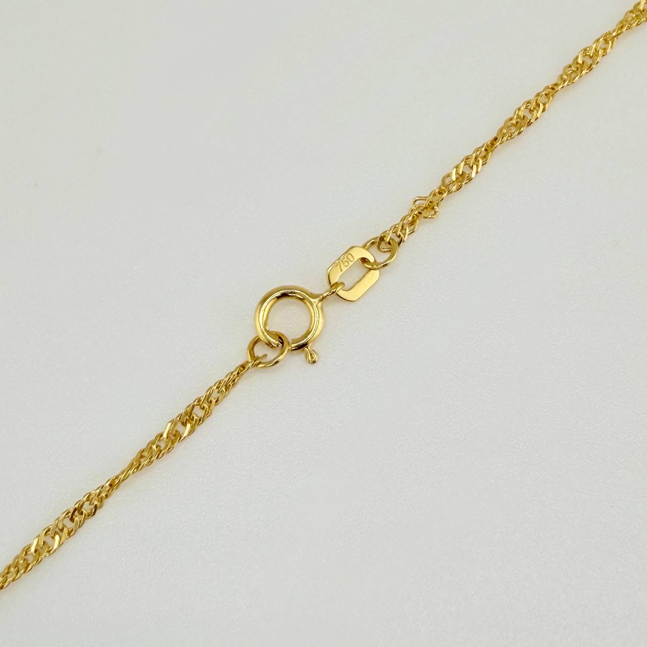 Cadena Singapur 1gr / 50cm / 1mm Oro Amarillo +3 18K ©