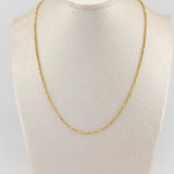 Cadena Militar 5.55gr / 62cm / 1.23mm Oro Amarillo +3 18K %