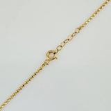 Cadena Militar 5.55gr / 62cm / 1.23mm Oro Amarillo +3 18K %