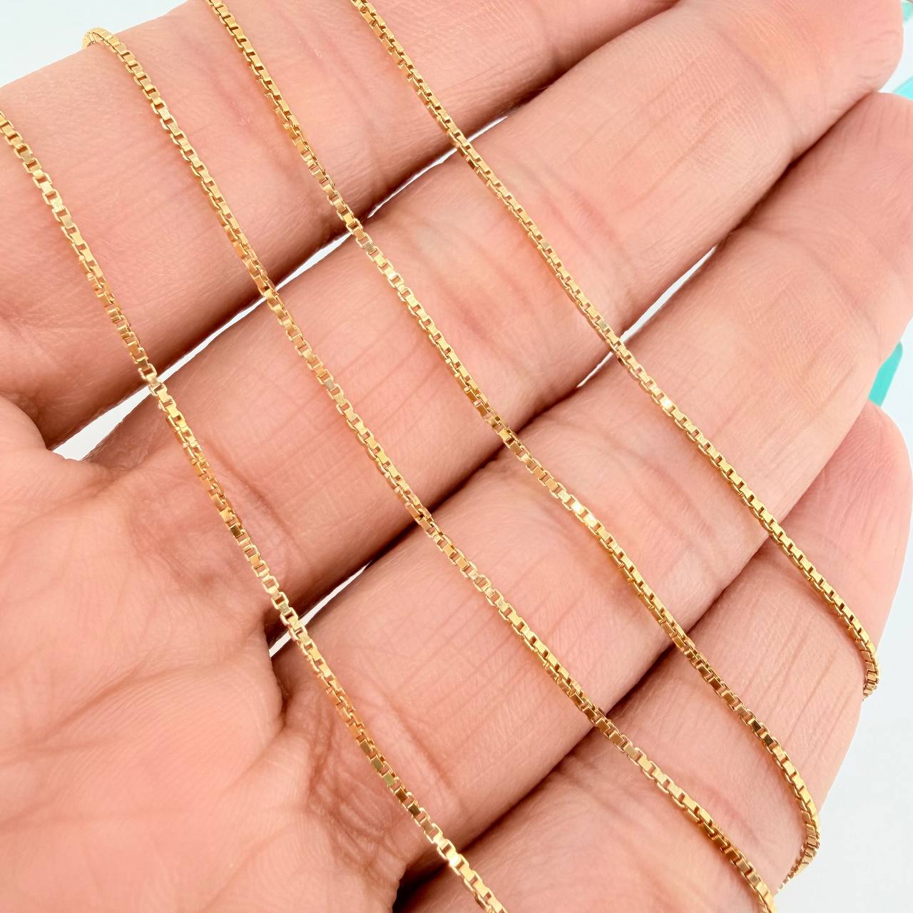 Cadena Veneciana 3.4gr / 60.5cm / 0.56mm Oro Amarillo +3 18K %