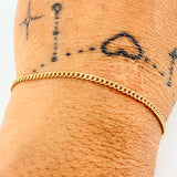 Pulso Cubano 1.05gr / 20cm / 1.7mm Oro Amarillo +1 18K %