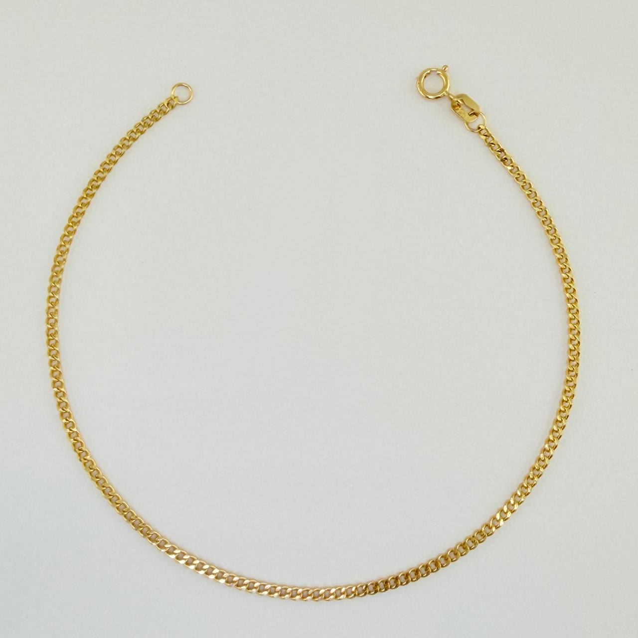 Pulso Cubano 1gr / 19cm / 1.55mm Oro Amarillo +1 18K %