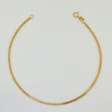 Pulso Cubano 1gr / 19cm / 1.55mm Oro Amarillo +1 18K %
