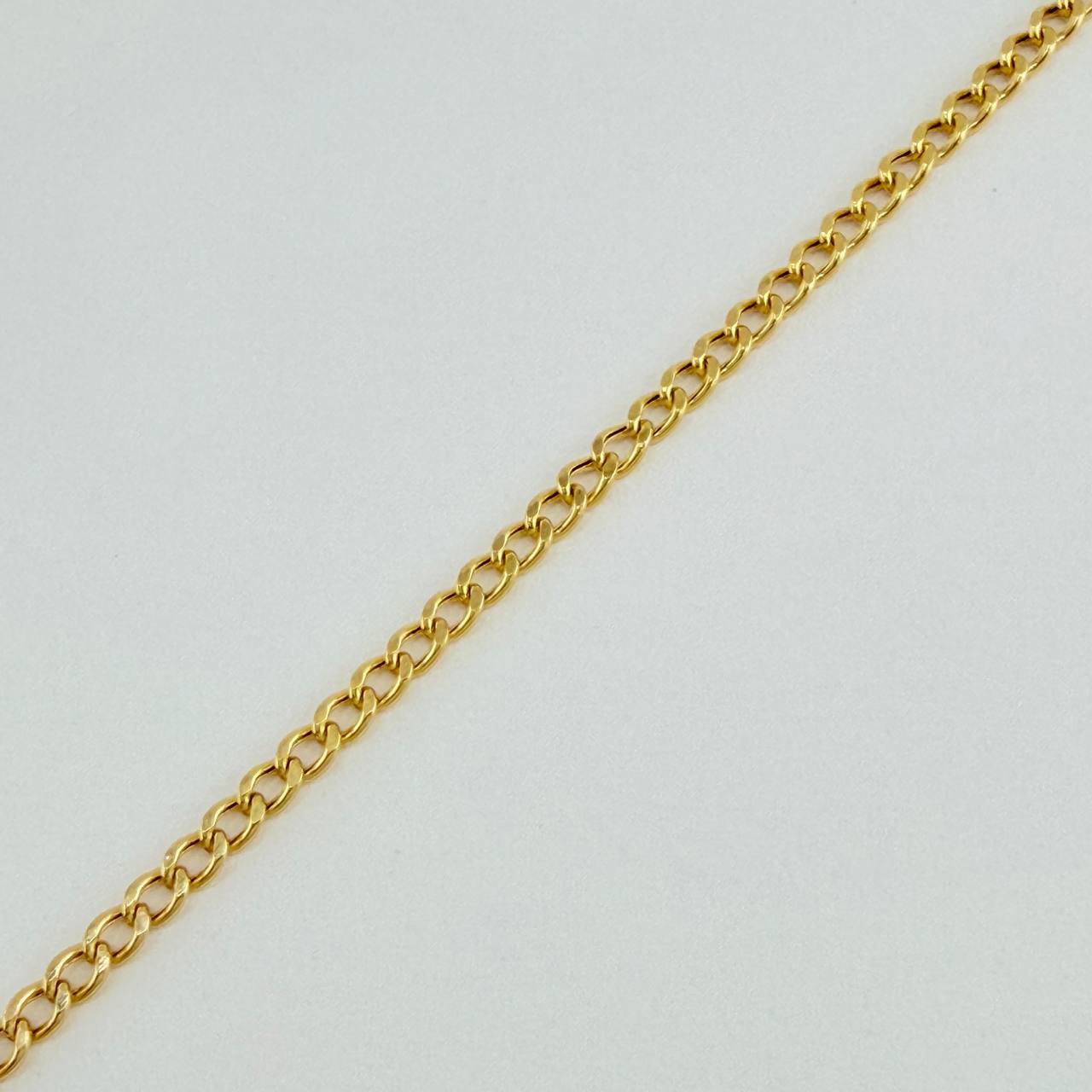 Pulso Cubano 1gr / 19cm / 1.55mm Oro Amarillo +1 18K %