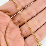 Pulso Cubano 1.3gr / 19cm / 1.96mm Oro Amarillo +1 18K %