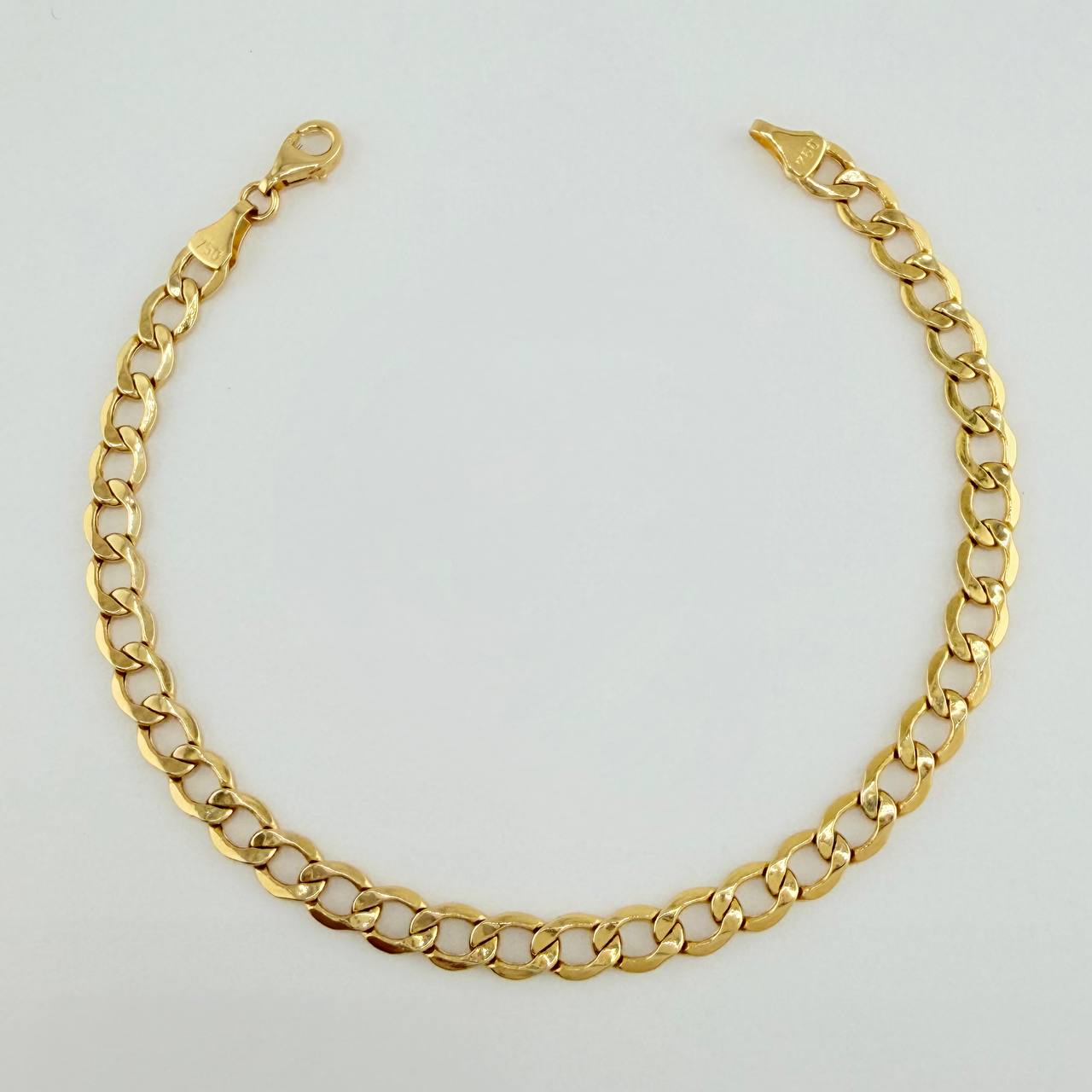 Pulso Cubano 4.8gr / 20cm / 4.9mm Oro Amarillo +1 18K %