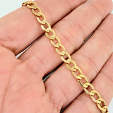 Pulso Cubano 4.8gr / 20cm / 4.9mm Oro Amarillo +1 18K %