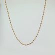Cadena Singapur 2.85gr / 61cm / 1.25mm Dos Oros Amarillo Blanco +3 18K %