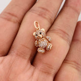 Dije Oso Articulado 2.7g / 2cm Oro Rosa 18K