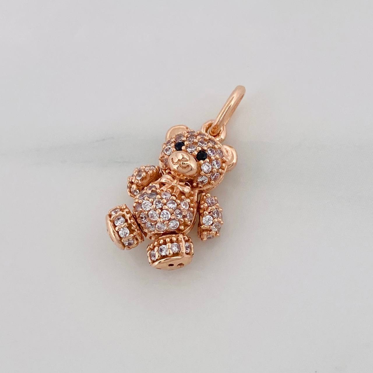 Dije Oso Articulado 2.7g / 2cm Oro Rosa 18K