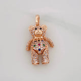 Dije Oso Articulado 4.15g / 2.5cm Oro Rosa 18K