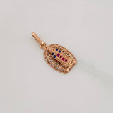 Dije Virgen de Guadalupe 1.25g / 2cm Oro Rosa 18K