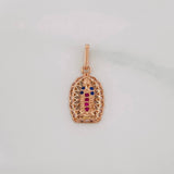 Dije Virgen de Guadalupe 1.25g / 2cm Oro Rosa 18K