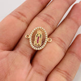 Herraje Virgen de Guadalupe 1.6g / 1.7cm Oro Amarillo 18K