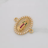 Herraje Virgen de Guadalupe 1.6g / 1.7cm Oro Amarillo 18K