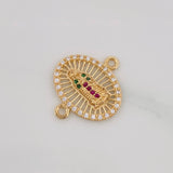 Herraje Virgen de Guadalupe 1.6g / 1.7cm Oro Amarillo 18K