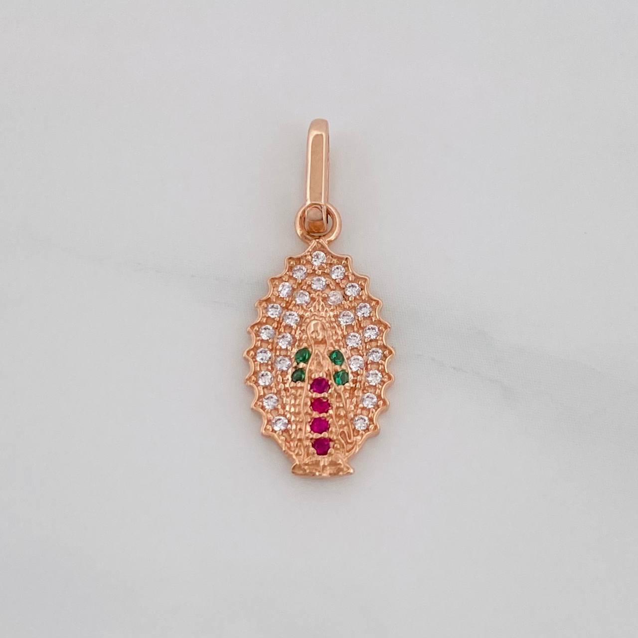 Dije Virgen de Guadalupe 1.3g / 2.2cm Oro Rosa 18K