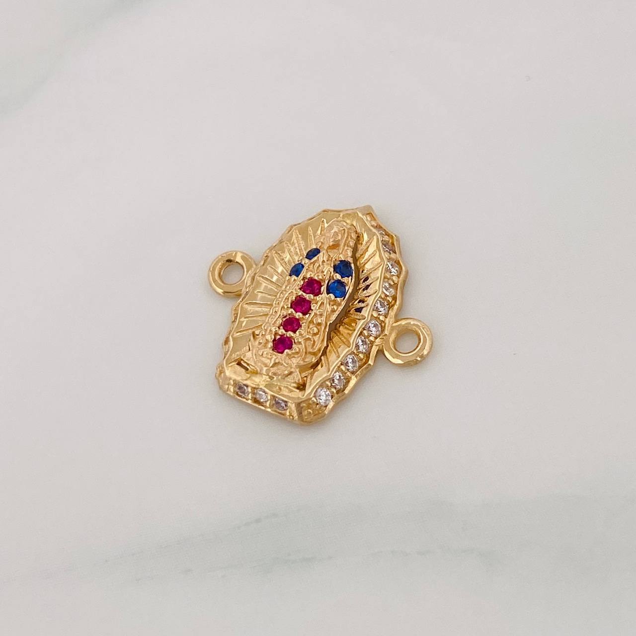 Herraje Virgen de Guadalupe 1.2g / 1.3cm Oro Amarillo 18K