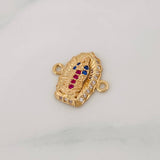 Herraje Virgen de Guadalupe 1.2g / 1.3cm Oro Amarillo 18K