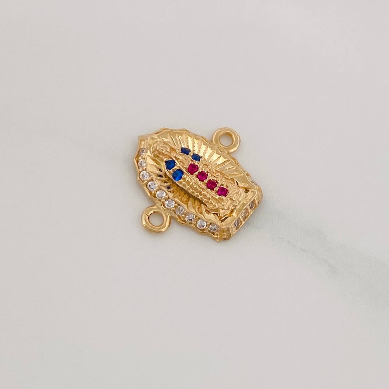 Herraje Virgen de Guadalupe 1.2g / 1.3cm Oro Amarillo 18K